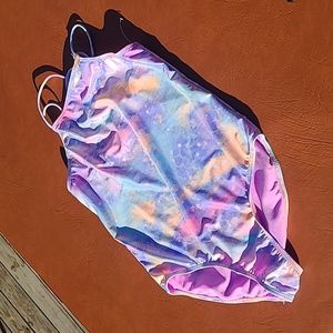 Wonder Nation Super Cute Pastel One Piece‎ Swim Suit xl Plus NWOT